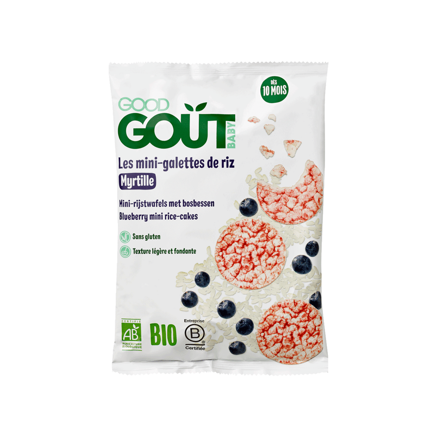 Good Gout Mini-galettes de riz à la myrtille