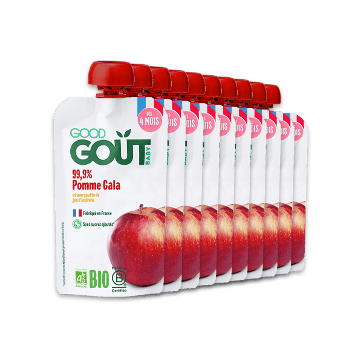 Good Gout Pomme Gala 10 x 120gr.