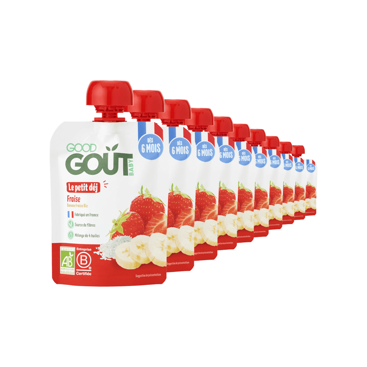 Good Gout Le petit déj fraise 10 x 70gr.