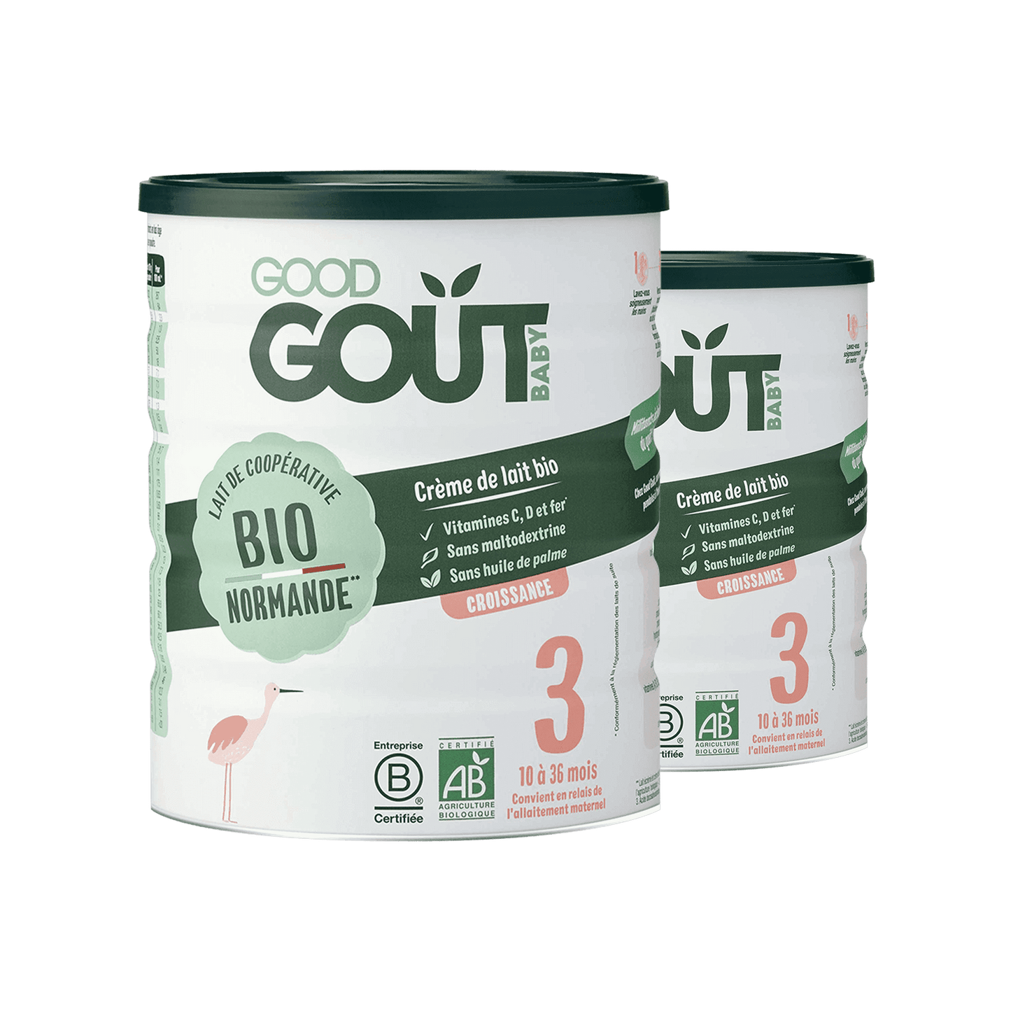 Good Gout Lait de croissance Bio dès 10 mois 2 Boîtes