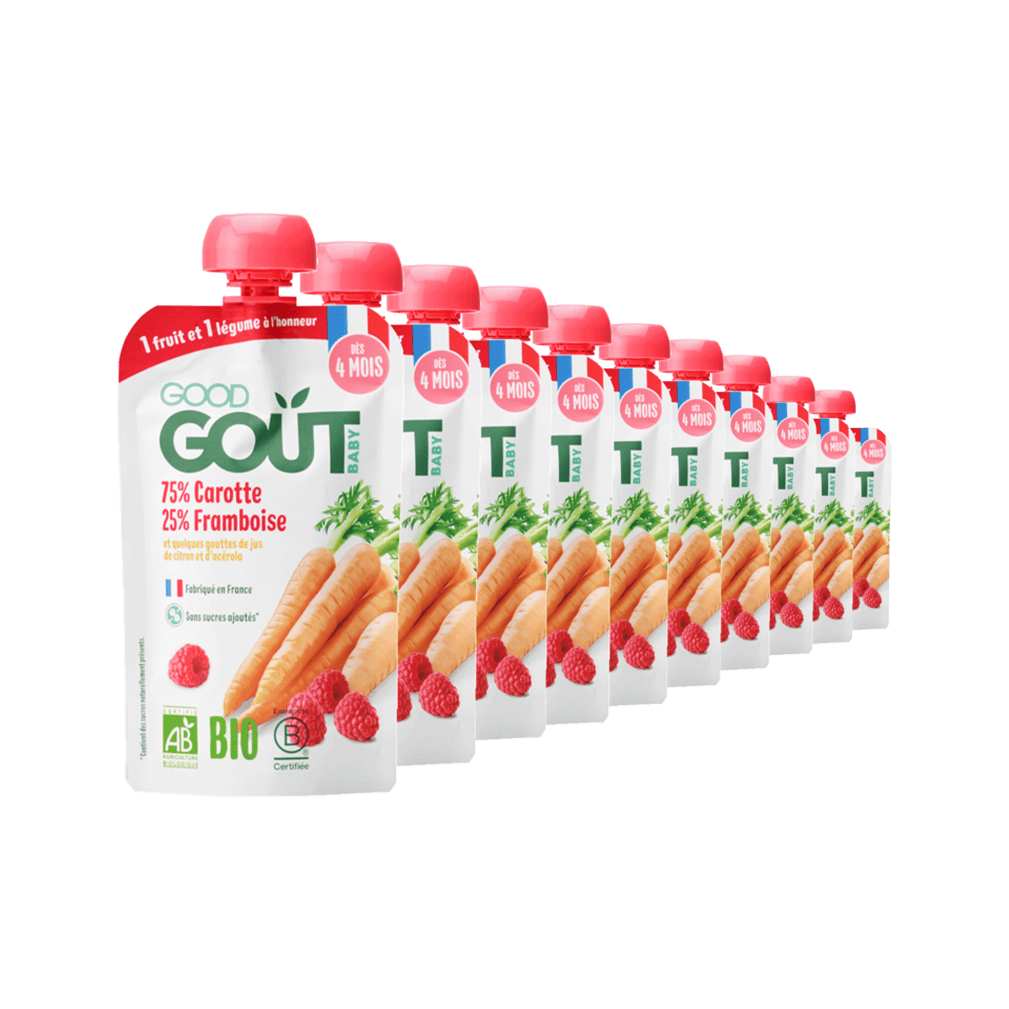 Good Gout Carotte framboise 10 x 120gr.