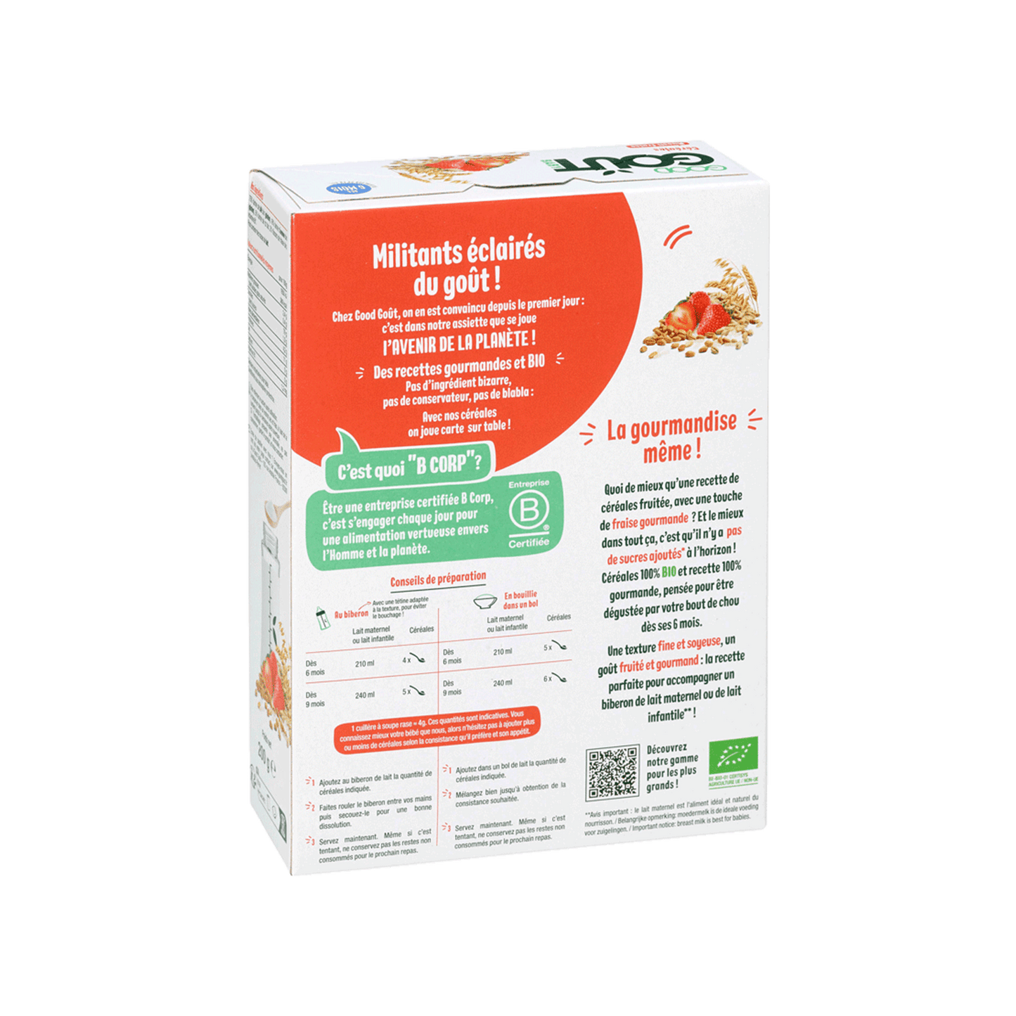 Good Gout Céréales muesli fraise