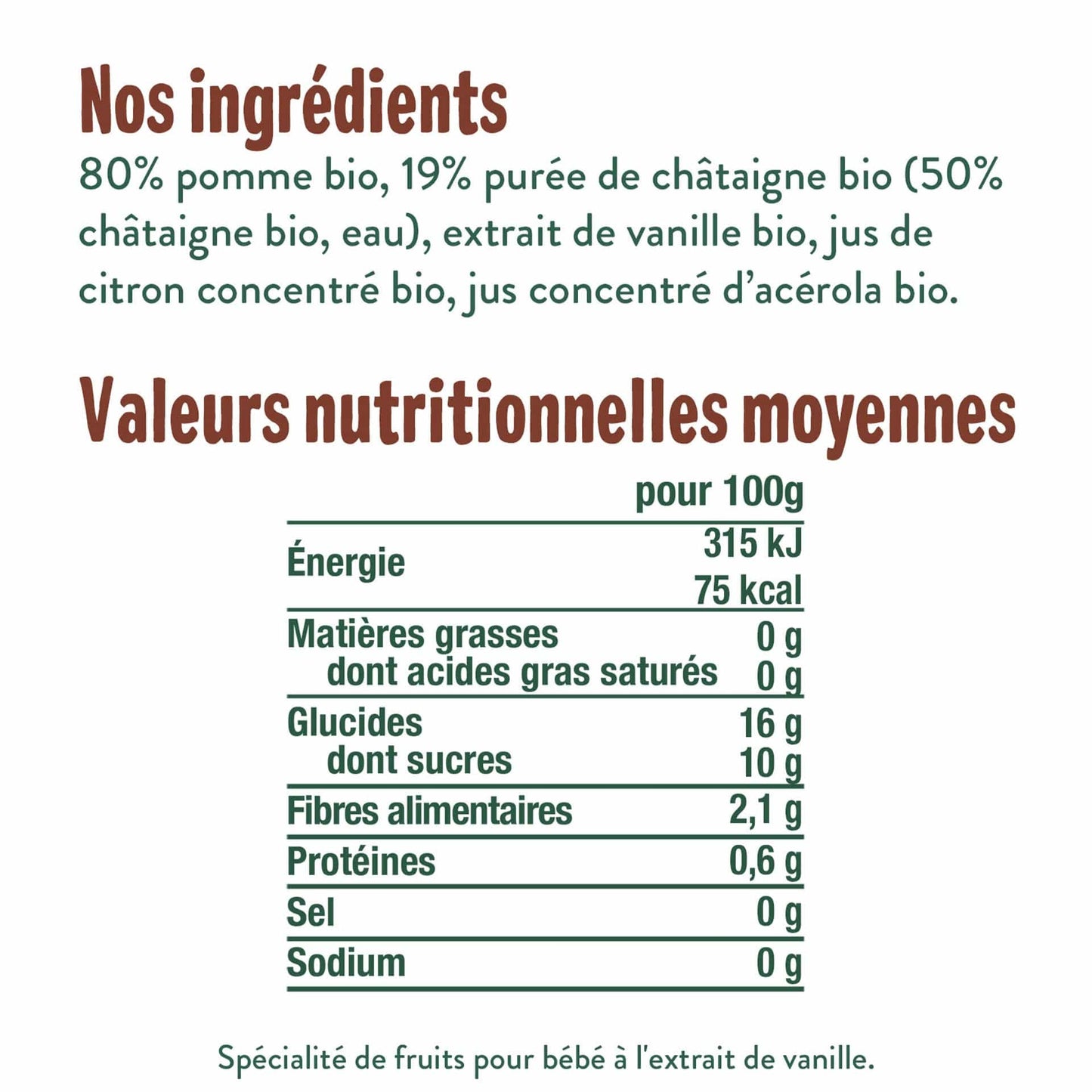 Good Gout Ma semaine gourdes Bi-Fruits 120g