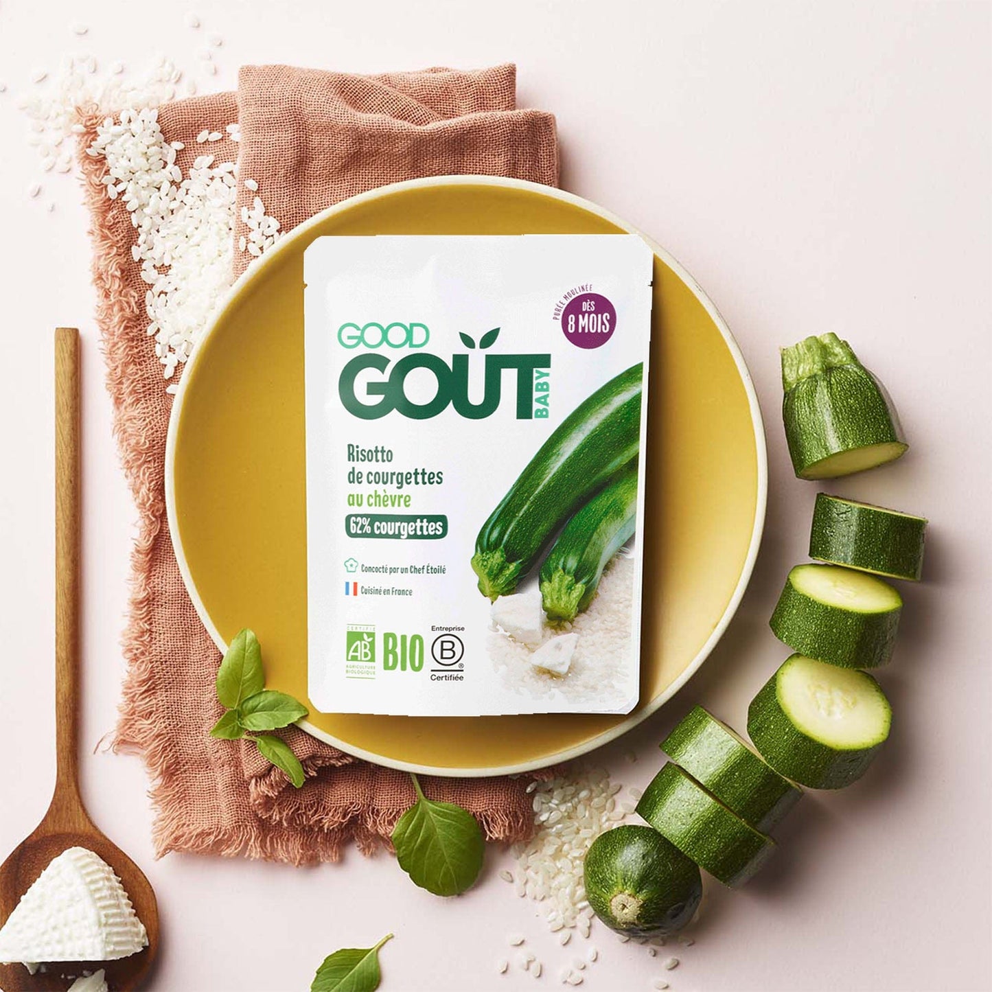 Good Gout Risotto de courgettes au chèvre