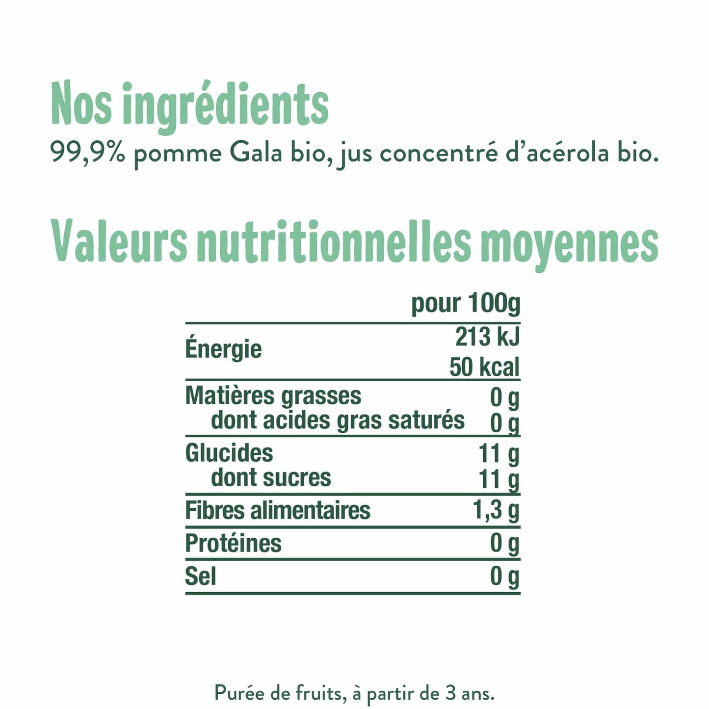 Good Gout Pack de 4 gourdes Pomme Gala