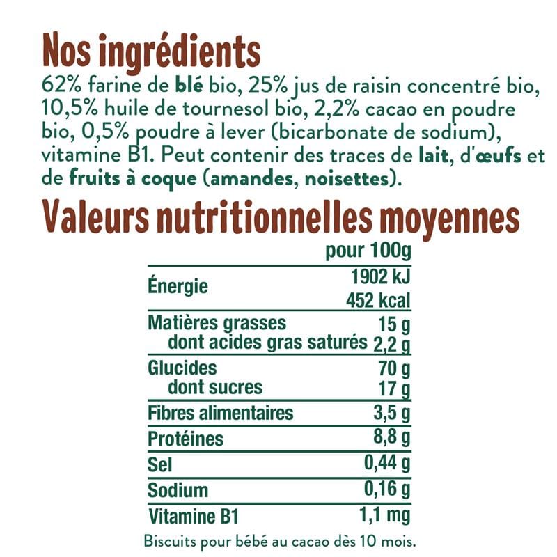 Good Gout Les Biscuits tout ronds cacao